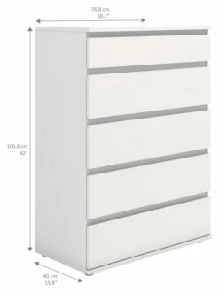 Nova Kommode - Hvit - 106,6x76,8 -Oppbevaringsmøbler Salg 2024 nova kommode hvid kommoder TV04527 6 1314