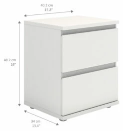 Nova Sengebord - Hvit