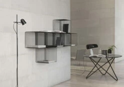 Panton Wire Trådreol Single, D38, Sort -Oppbevaringsmøbler Salg 2024 panton wire traadreol single d38 sort reoler MT00055 4 f313