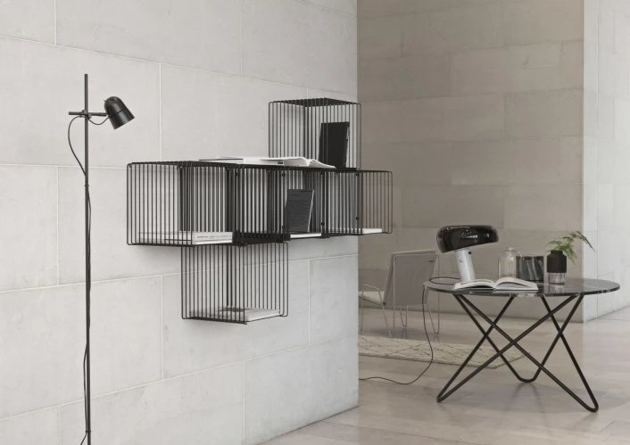 Panton Wire Trådreol Single, D38, Sort - Bilde 4