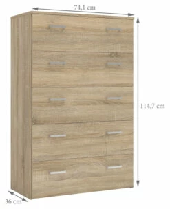 Space Kommode - Lys Tre -Oppbevaringsmøbler Salg 2024 space kommode lys trae kommoder TV04551 5 73e3