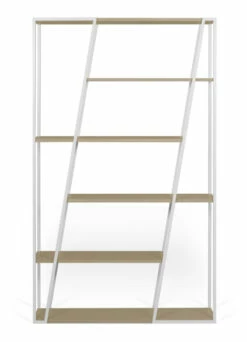 Temahome Albi Reol - Hvid/Lys Eg