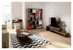 Temahome - Berlin Reol - Valnøtt - 198x150 -Oppbevaringsmøbler Salg 2024 temahome berlin reol 150x198 valnoed reol TE00092 2 fbad