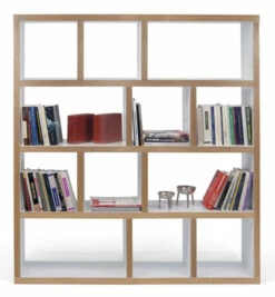 Temahome - Berlin Reol - Hvit - 159x150 -Oppbevaringsmøbler Salg 2024 temahome berlin reol hvid 150x159 reoler TE00147 3 f190