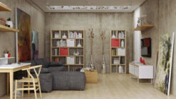 Temahome - Berlin Reol - Hvit - 198x70 -Oppbevaringsmøbler Salg 2024 temahome berlin reol hvid 70x198 reoler TE00359 4 aee2