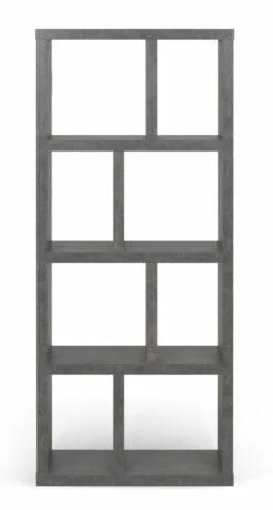 Temahome Berlin Reol - Mørk Betongrå, 159x70