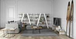 Temahome - Wind Veggreol -Oppbevaringsmøbler Salg 2024 temahome wind vaegreol hvid egefiner vaegreoler TE00083 4 e822