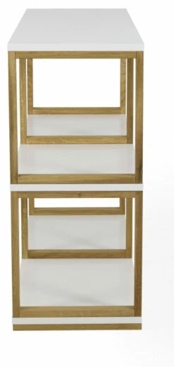 TENZO - Art Reol 2x2, Hvit, Eik -Oppbevaringsmøbler Salg 2024 tenzo art reol 2x2 hvid eg reoler TZ00229 4 c9ad