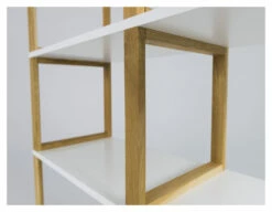 TENZO - Art Reol 3x3, Hvit, Eik -Oppbevaringsmøbler Salg 2024 tenzo art reol 3x3 hvid eg reoler TZ00233 4 194a