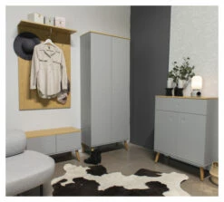 TENZO - Dot Garderobeskap, Eik, Grå -Oppbevaringsmøbler Salg 2024 tenzo dot garderobeskab eg graa garderobeskab TZ00333 2 bdc6