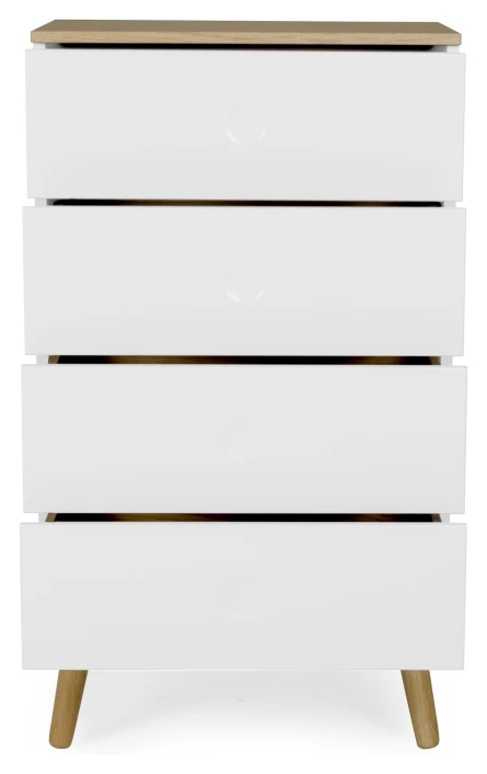 Dot Kommode 55x43 - Hvit/eik 6 Dot Kommode 55x43 - Hvit/eik - Bilde 4