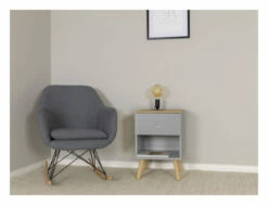 DOT Nattbord - Eik/Grå -Oppbevaringsmøbler Salg 2024 tenzo dot sengebord eggraa sengebord TZ00706 9 e94d