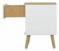 DOT Nattbord - Eik/Hvit -Oppbevaringsmøbler Salg 2024 tenzo dot sengebord eghvid sengebord TZ00705 6 6dc4