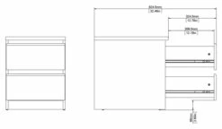 Naia Nattbord 2 Skuffer - Valnøtt -Oppbevaringsmøbler Salg 2024 tvilum naia natbord 2 skuffer valnoed sengebord TV05243 11 8013