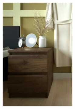 Naia Nattbord 2 Skuffer - Valnøtt -Oppbevaringsmøbler Salg 2024 tvilum naia natbord 2 skuffer valnoed sengebord TV05243 2 5cde