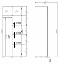 Pepe Garderobeskap M. 2 Dører - Eik -Oppbevaringsmøbler Salg 2024 tvilum pepe garderobeskab m 2 laager eg TV05350 11 68d3