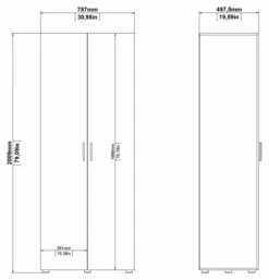 Pepe Garderobeskap M. 2 Dører - Trøffel 20 Pepe Garderobeskap M. 2 Dører - Trøffel -Oppbevaringsmøbler Salg 2024 tvilum pepe garderobeskab m 2 laager troeffel TV05351 10 d9c0