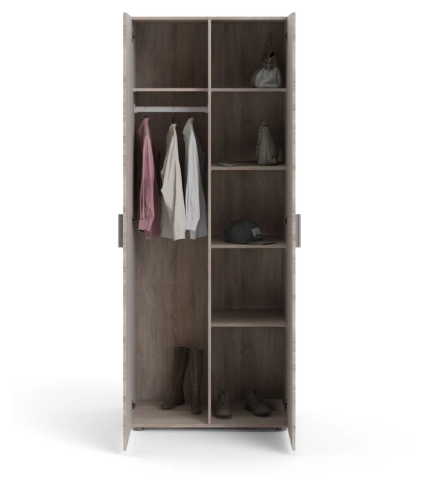 Pepe Garderobeskap M. 2 Dører - Trøffel 5 Pepe Garderobeskap M. 2 Dører - Trøffel - Bilde 3