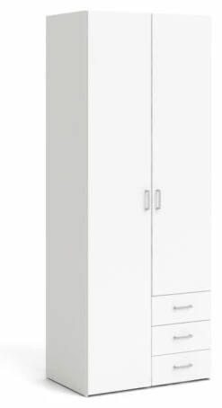 Space Garderobeskap - Hvit -Oppbevaringsmøbler Salg 2024 tvilum space garderobeskab hvid garderobeskab TV04553 3 abf7