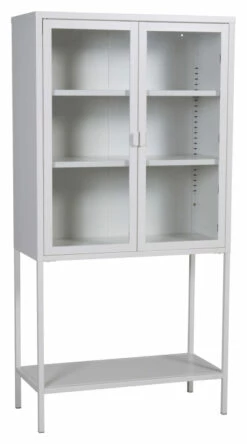 Misha Metall Bokskap, Hvit -Oppbevaringsmøbler Salg 2024 venture design misha metal bogkab hvid bogskabe VD00607 3 1550