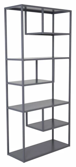 Staal, Reol, Grå Metall -Oppbevaringsmøbler Salg 2024 venture design staal reol graa metal reoler VD00258 3 6da8