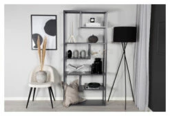 Staal, Reol, Grå Metall -Oppbevaringsmøbler Salg 2024 venture design staal reol graa metal reoler VD00258 6 2def