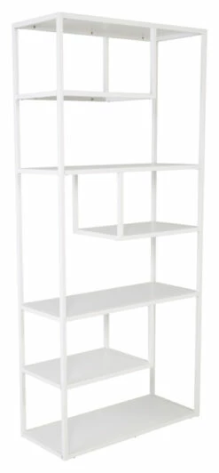 Staal, Reol, Hvit Metall -Oppbevaringsmøbler Salg 2024 venture design staal reol hvid metal reoler VD00257 3 610e