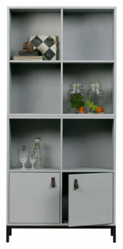 VTwonen Lower Case Hylle M. Dører - Grå -Oppbevaringsmøbler Salg 2024 vtwonen lower case reol m laager graa EE03072 4 7e4c