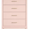 Westerleigh Kommode M. 4 Skuffer - Rosa -Oppbevaringsmøbler Salg 2024 westerleigh kommode m 4 skuffer lyseroed kommode NT01377 1 92d6