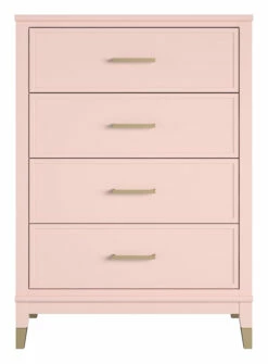 Westerleigh Kommode M. 4 Skuffer - Rosa