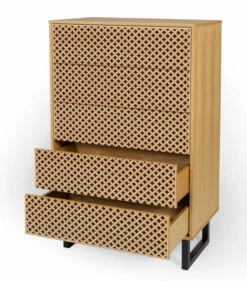 Woodman Camden Kommode - Eg/Diamond Print, 80x48 -Oppbevaringsmøbler Salg 2024 woodman camden kommode egdiamond print 80x48 kommoder WM00238 3 1065