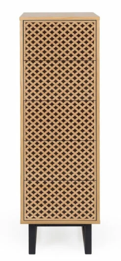 Woodman Camden Kommode - Eg/Diamond Print