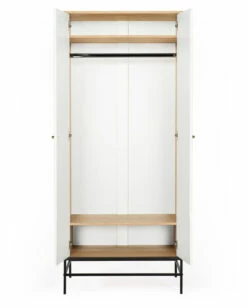 Woodman Lia Garderobeskap M. 2 Dører - Hvit -Oppbevaringsmøbler Salg 2024 woodman lia garderobeskab m 2 laager hvid garderobeskabe WM00273 3 4172
