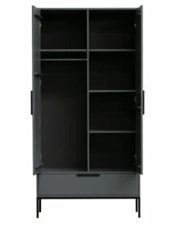 Woood Adam Garderobeskab - Grå -Oppbevaringsmøbler Salg 2024 woood adam garderobeskab graa garderobeskabe EE01333 3 5acb