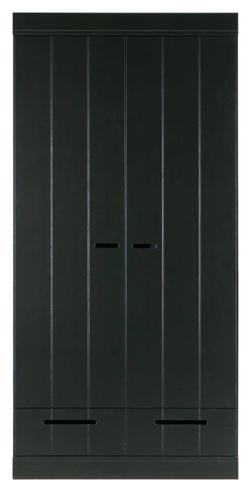 WOOOD Connect Garderobeskap 195x94x53 - Svart