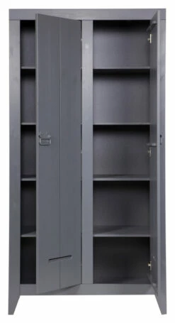 WOOOD Kluis Skap 190x95 - Grå -Oppbevaringsmøbler Salg 2024 woood kluis skab 190x95 graa EE00724 3 cbe6