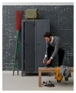 WOOOD Kluis Skap 190x95 - Grå -Oppbevaringsmøbler Salg 2024 woood kluis skab 190x95 graa EE00724 8 8616