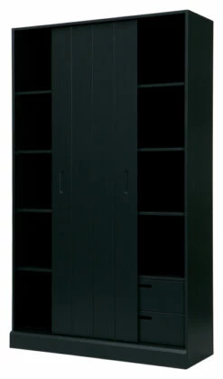 WOOOD Move Garderobeskap M. Skyvedørerr - Matt Svart -Oppbevaringsmøbler Salg 2024 woood move garderobeskab m skydelaage mat sort EE03073 5 9be1