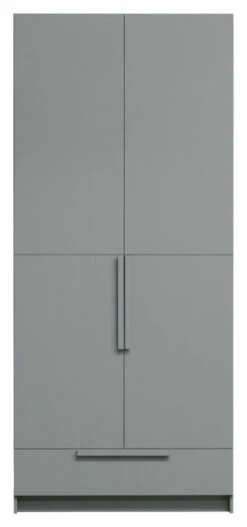 WOOOD Pure Garderobeskap 215x95x60 - Grå