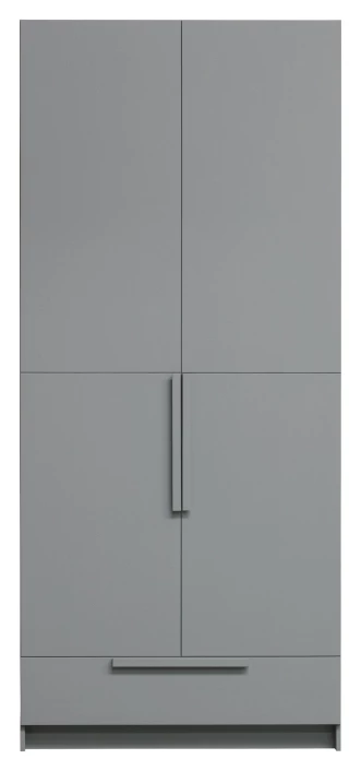 WOOOD Pure Garderobeskap 215x95x60 - Grå 3 WOOOD Pure Garderobeskap 215x95x60 - Grå