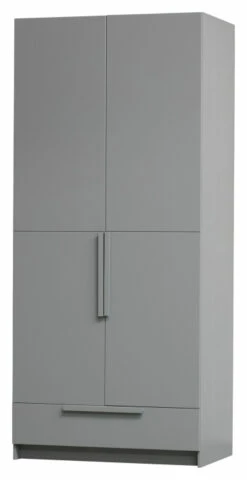 WOOOD Pure Garderobeskap 215x95x60 - Grå 12 WOOOD Pure Garderobeskap 215x95x60 - Grå -Oppbevaringsmøbler Salg 2024 woood pure garderobeskab 215x95x60 graa EE03641 4 4326