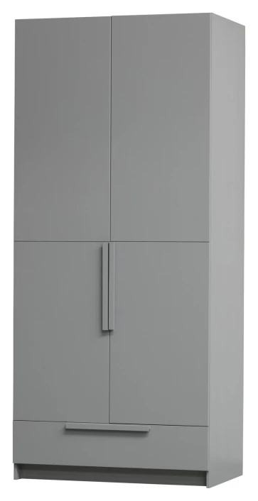WOOOD Pure Garderobeskap 215x95x60 - Grå 6 WOOOD Pure Garderobeskap 215x95x60 - Grå - Bilde 4