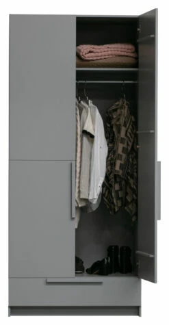 WOOOD Pure Garderobeskap 215x95x60 - Grå 14 WOOOD Pure Garderobeskap 215x95x60 - Grå -Oppbevaringsmøbler Salg 2024 woood pure garderobeskab 215x95x60 graa EE03641 6 6694