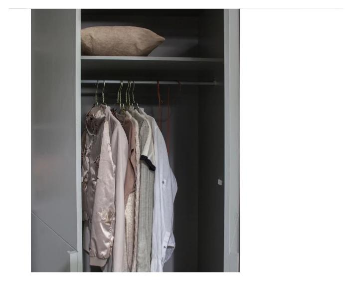 WOOOD Pure Garderobeskap 215x95x60 - Grå 9 WOOOD Pure Garderobeskap 215x95x60 - Grå - Bilde 7