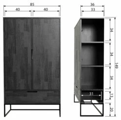 WOOOD Silas Skap 149x85 - Ask/blacknight 13 WOOOD Silas Skap 149x85 - Ask/blacknight -Oppbevaringsmøbler Salg 2024 woood silas skab 149x85 askblacknight EE03082 6 d739