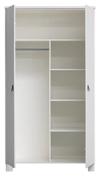 WOOOD Ties Garderobeskap 111x55 - Hvit 5 WOOOD Ties Garderobeskap 111x55 - Hvit - Bilde 3