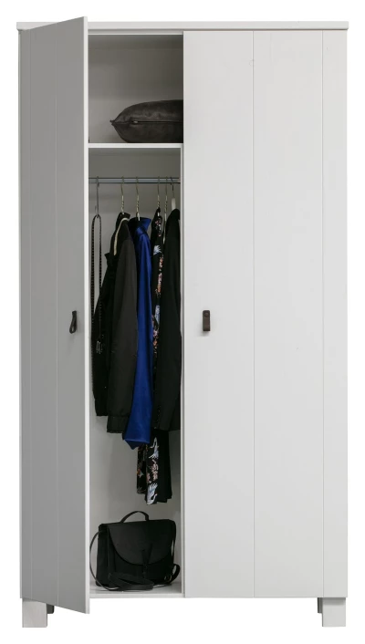 WOOOD Ties Garderobeskap 111x55 - Hvit 6 WOOOD Ties Garderobeskap 111x55 - Hvit - Bilde 4